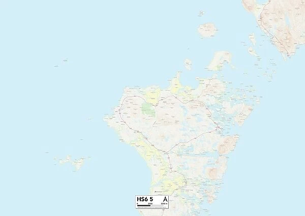 Comhairle nan Eilean Siar HS6 5 Map