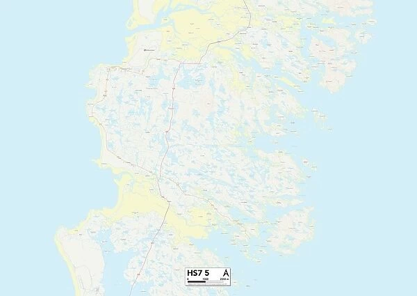 Comhairle nan Eilean Siar HS7 5 Map