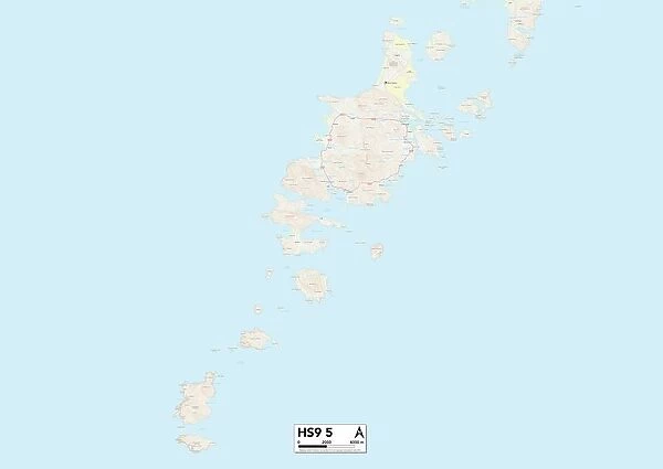 Comhairle nan Eilean Siar HS9 5 Map