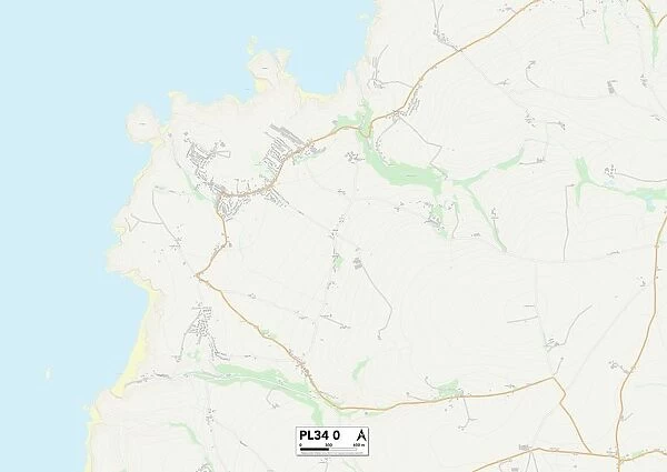 Cornwall PL34 0 Map
