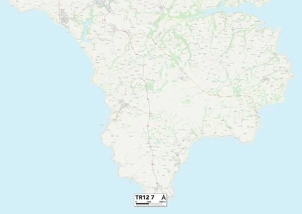 Cornwall TR12 7 Map