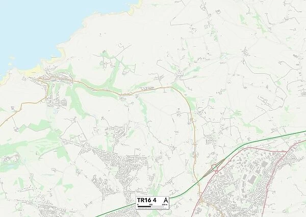 Cornwall TR16 4 Map