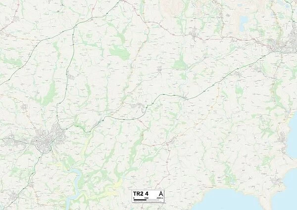 Cornwall TR2 4 Map