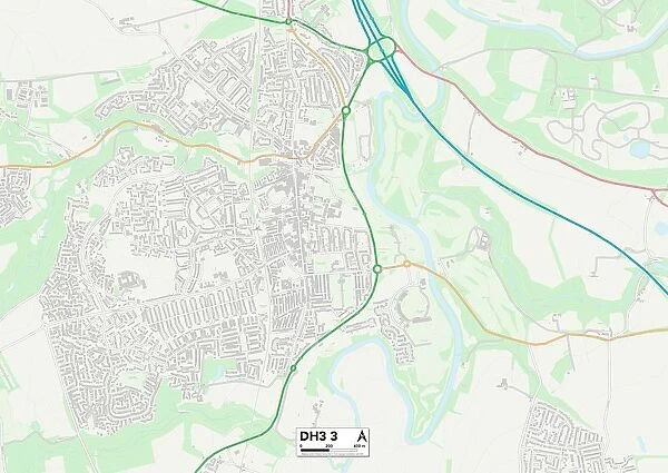 County Durham DH3 3 Map