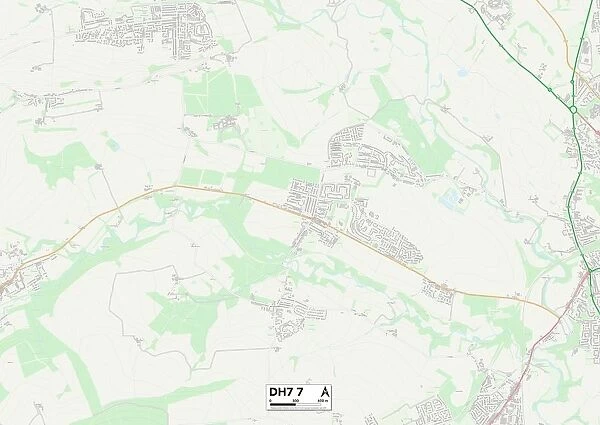 County Durham DH7 7 Map