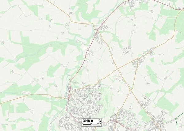 County Durham DH8 0 Map