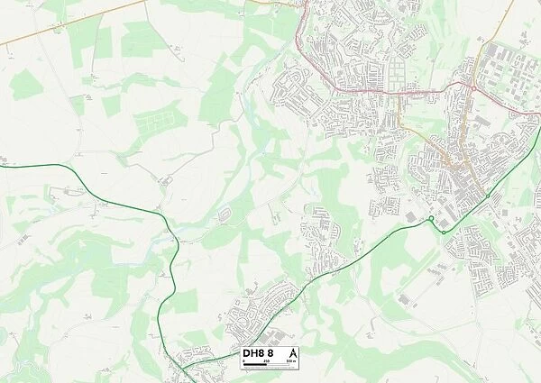 County Durham DH8 8 Map