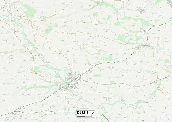 County Durham DL12 8 Map