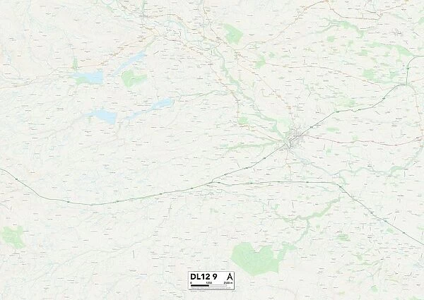 County Durham DL12 9 Map