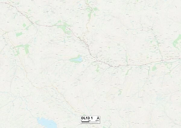 County Durham DL13 1 Map
