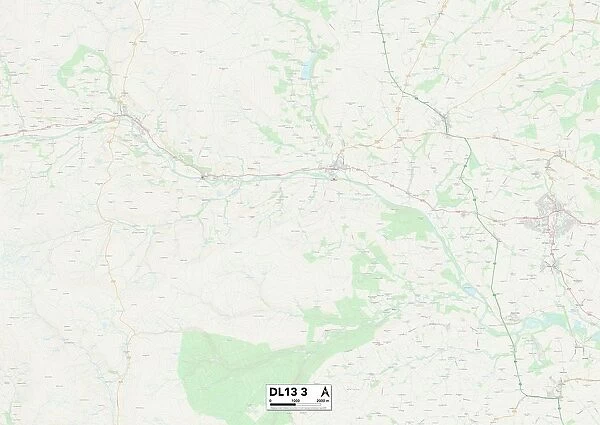 County Durham DL13 3 Map