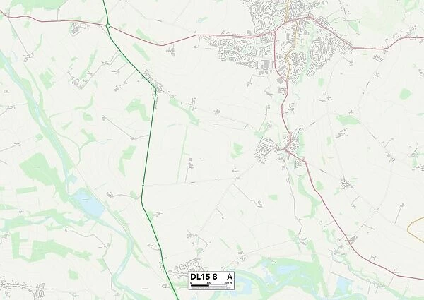 County Durham DL15 8 Map