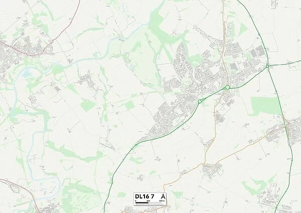 County Durham DL16 7 Map
