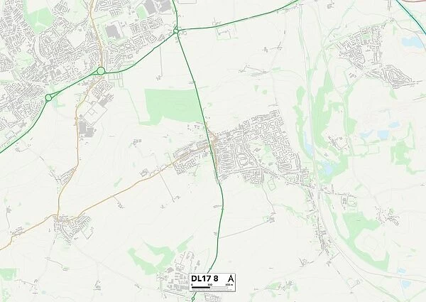 County Durham DL17 8 Map