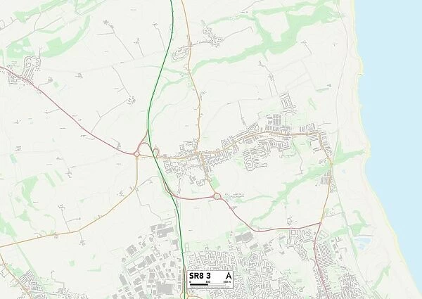 County Durham SR8 3 Map