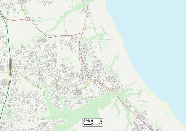County Durham SR8 4 Map