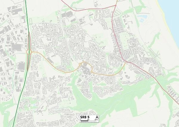 County Durham SR8 5 Map