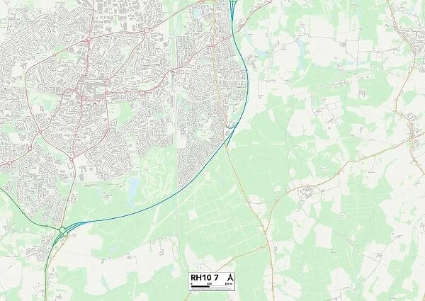 Crawley RH10 7 Map