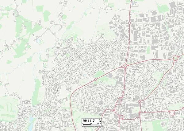 Crawley RH11 7 Map
