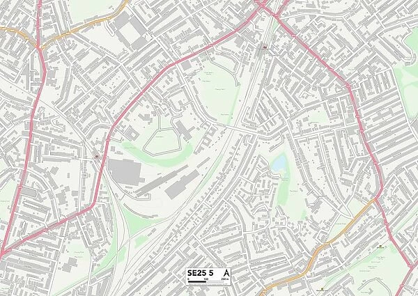 Croydon SE25 5 Map