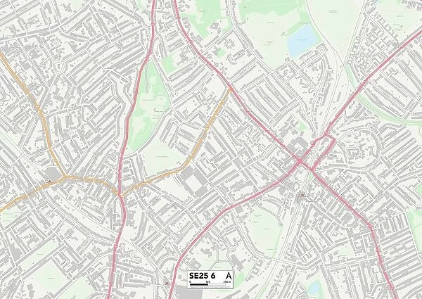 Croydon SE25 6 Map