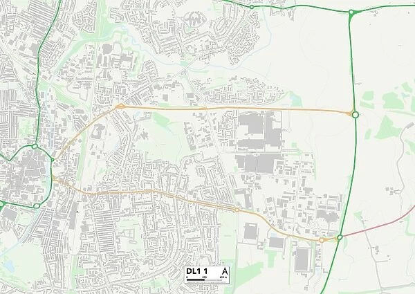 Darlington DL1 1 Map