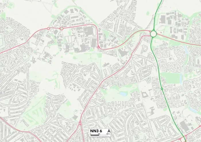 Framed Print : Daventry NN3 6 Map