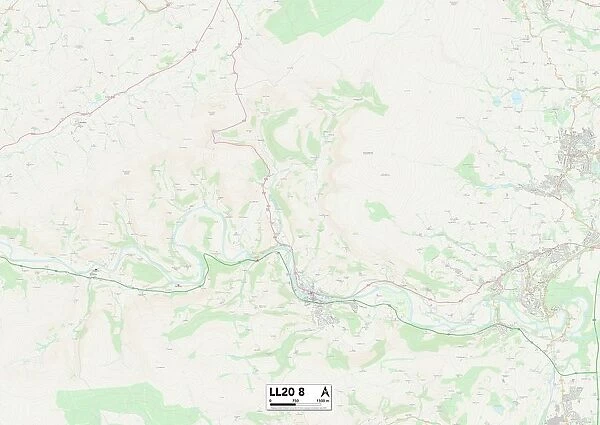Denbighshire LL20 8 Map