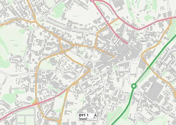 Dudley DY1 1 Map