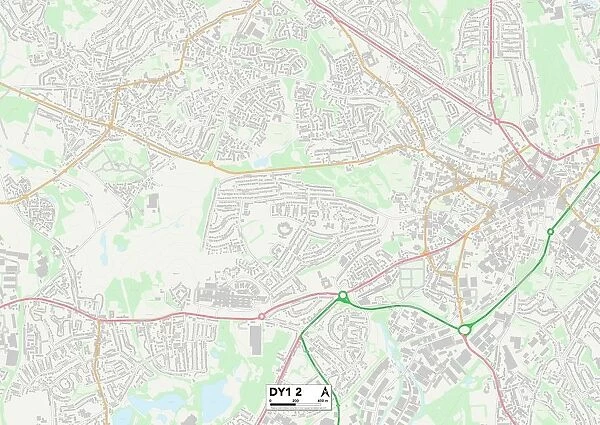 Dudley DY1 2 Map