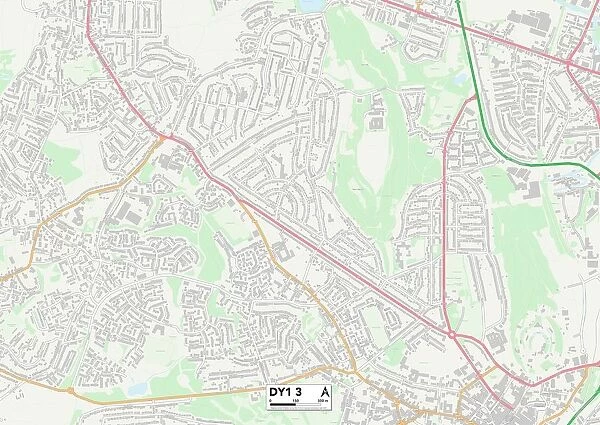 Dudley DY1 3 Map