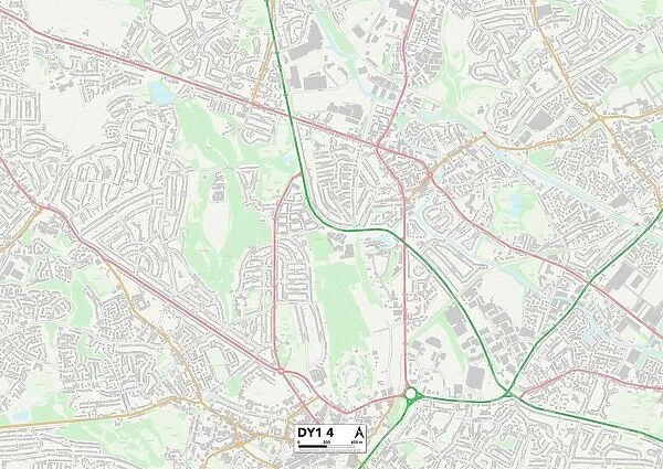 Dudley DY1 4 Map