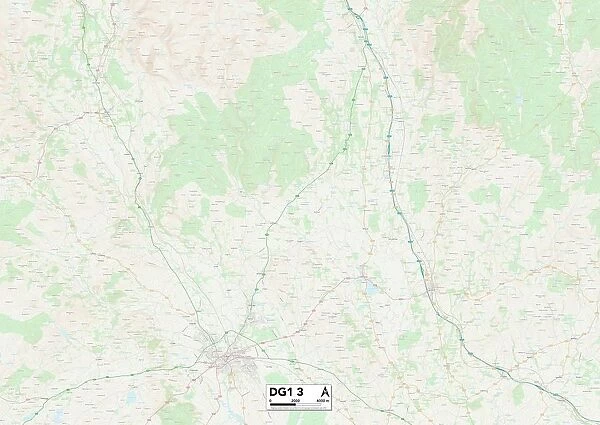 Dumfriesshire DG1 3 Map