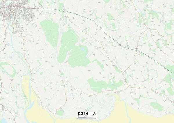 Dumfriesshire DG1 4 Map