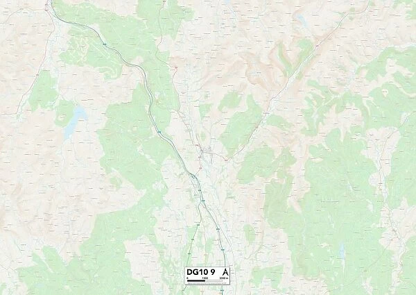 Dumfriesshire DG10 9 Map