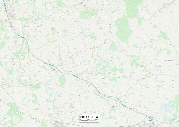 Dumfriesshire DG11 3 Map