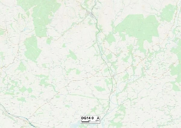 Dumfriesshire DG14 0 Map