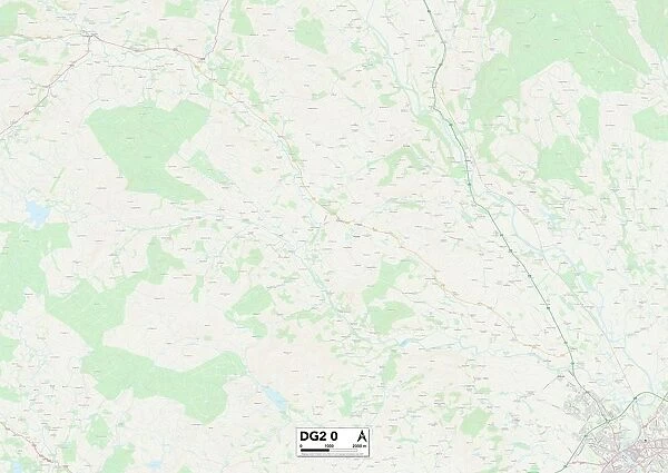 Dumfriesshire DG2 0 Map