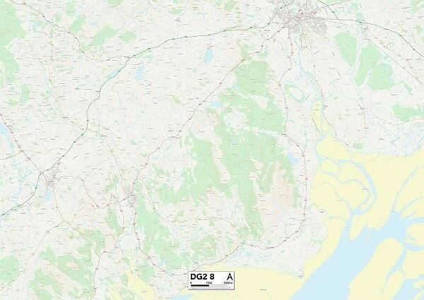Dumfriesshire DG2 8 Map