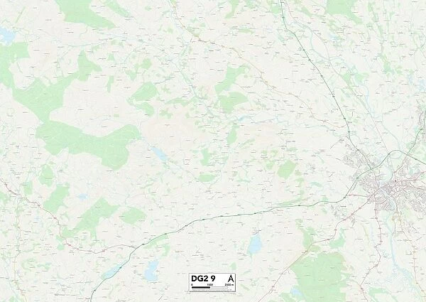 Dumfriesshire DG2 9 Map