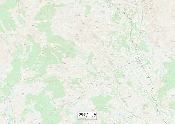 Dumfriesshire DG3 4 Map