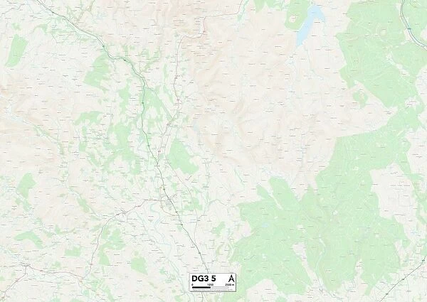 Dumfriesshire DG3 5 Map