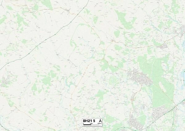 East Dorset BH21 5 Map