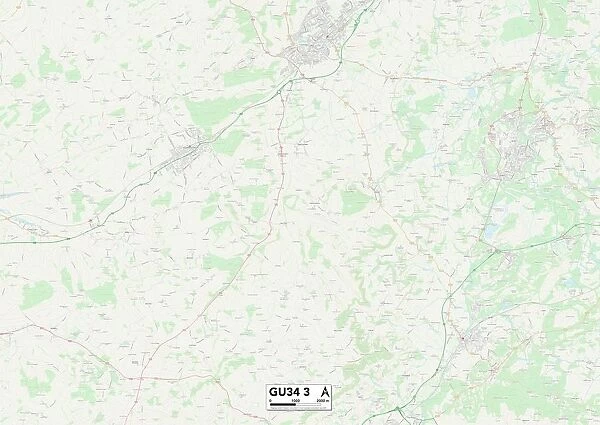 East Hampshire GU34 3 Map