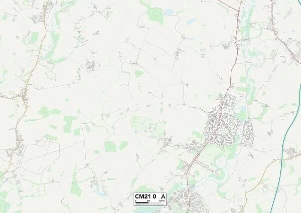 East Hertfordshire CM21 0 Map
