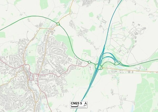 East Hertfordshire CM23 5 Map