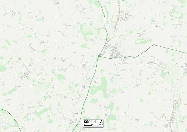 East Hertfordshire SG11 1 Map