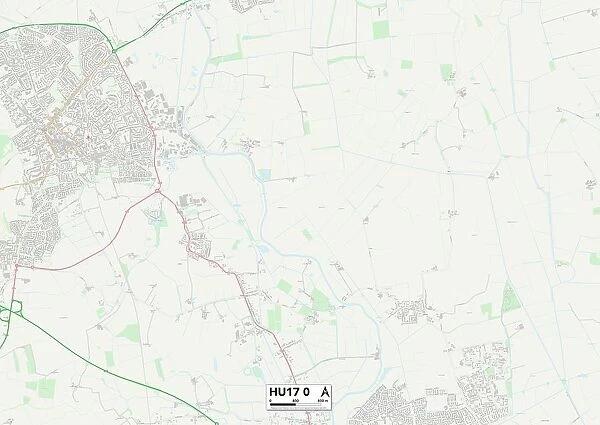 East Riding of Yorkshire HU17 0 Map