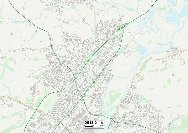 East Staffordshire DE13 0 Map