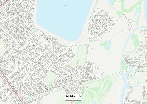 Elmbridge KT12 3 Map